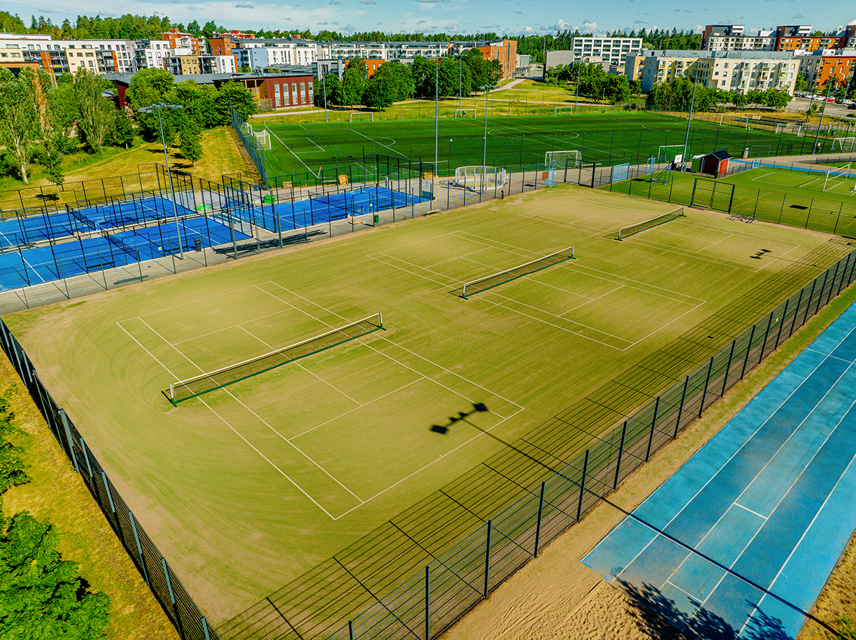 Kuva toimipisteestä: Latokartanon liikuntapuisto / Tenniskentät